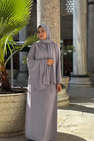 HÜRREM ELBİSE GRİ - 0954