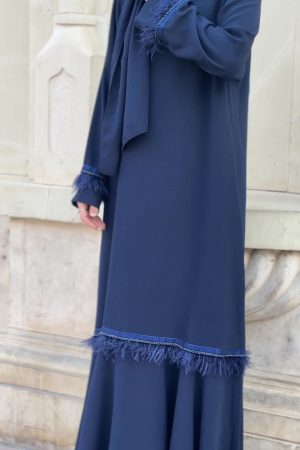 SEVGİ ELBİSE LACİVERT - 0952