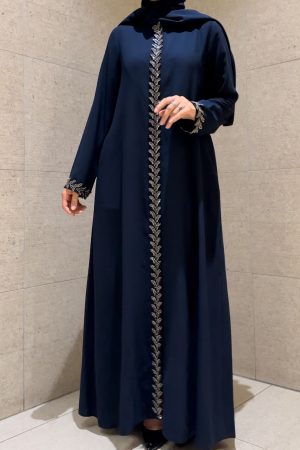 YAPRAK FERACE LACİVERT- 0949